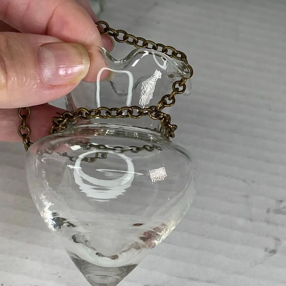 Antique apothecary pharmacy glass scale balances and hanger.
